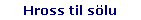 Hross til s�lu